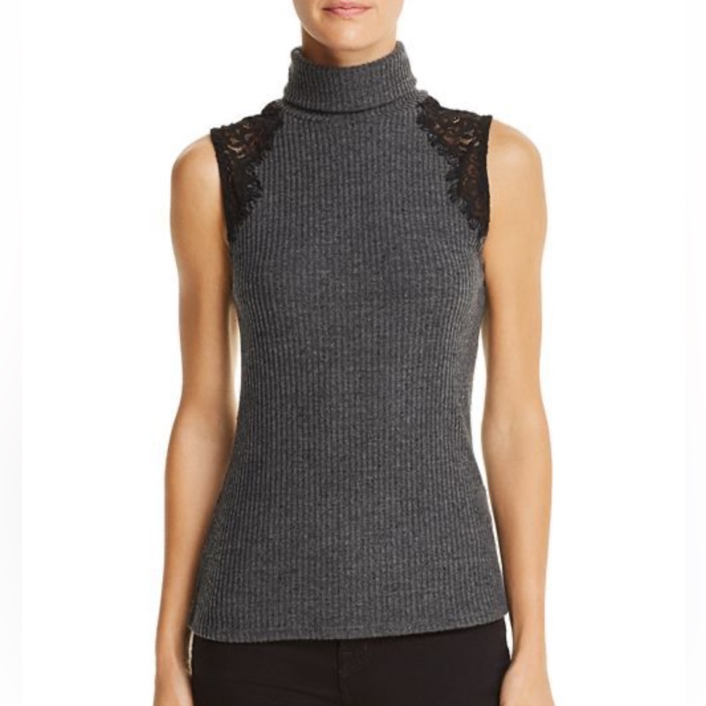 GENERATION LOVE Colette Lace Inset Turtleneck Sleeveless